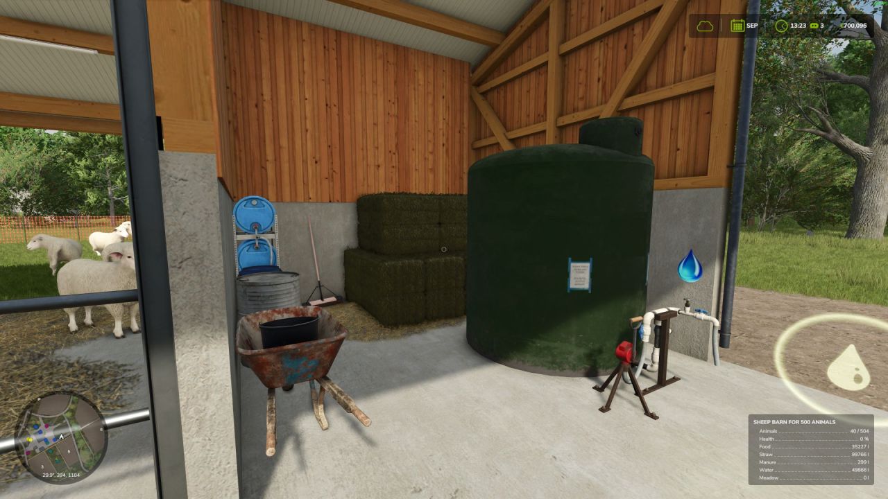 Sheep Barn For 500 Animals for Farming Simulator 25