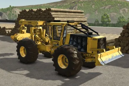 Лісозаготівельний трактор Lizard 632H для Farming Simulator 25 — 3