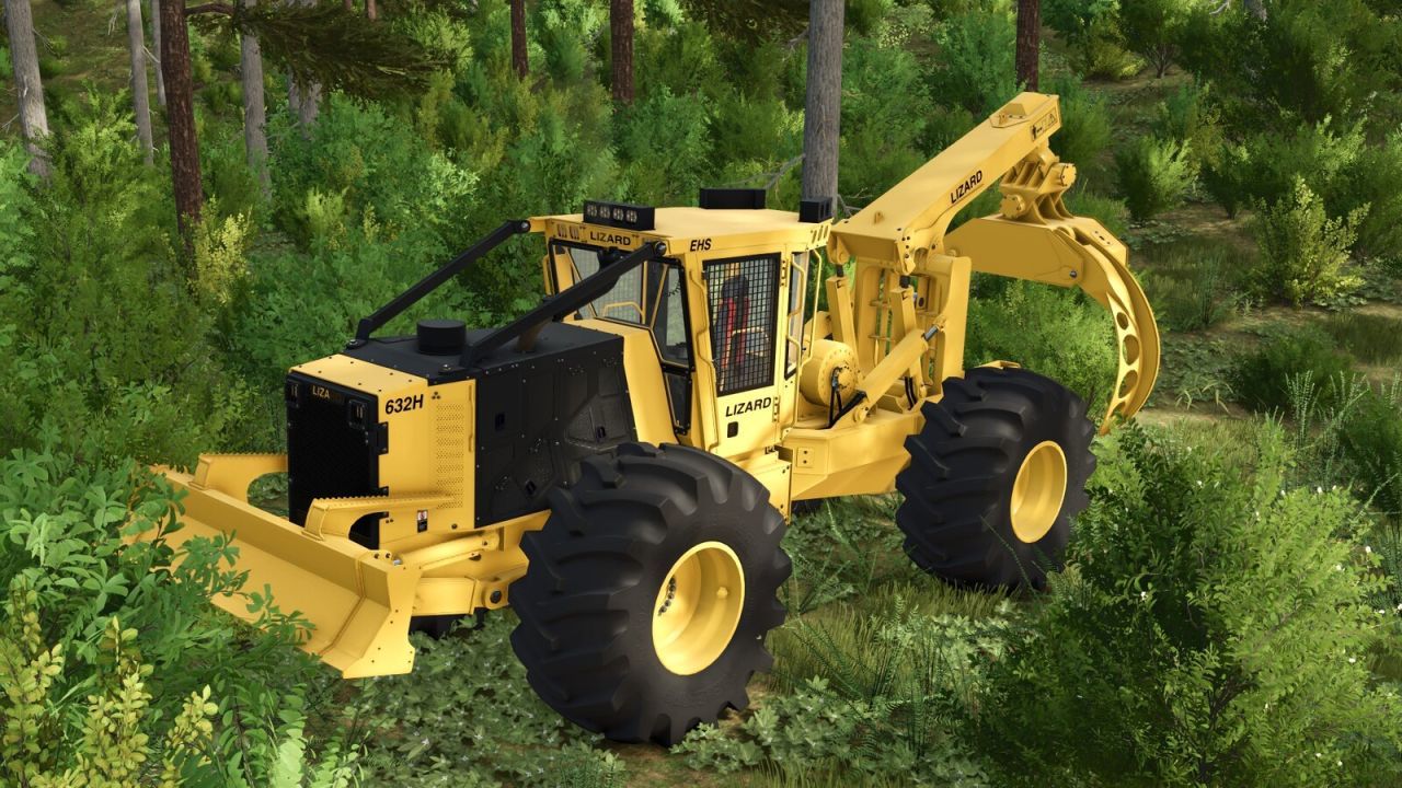 Лісозаготівельний трактор Lizard 632H для Farming Simulator 25