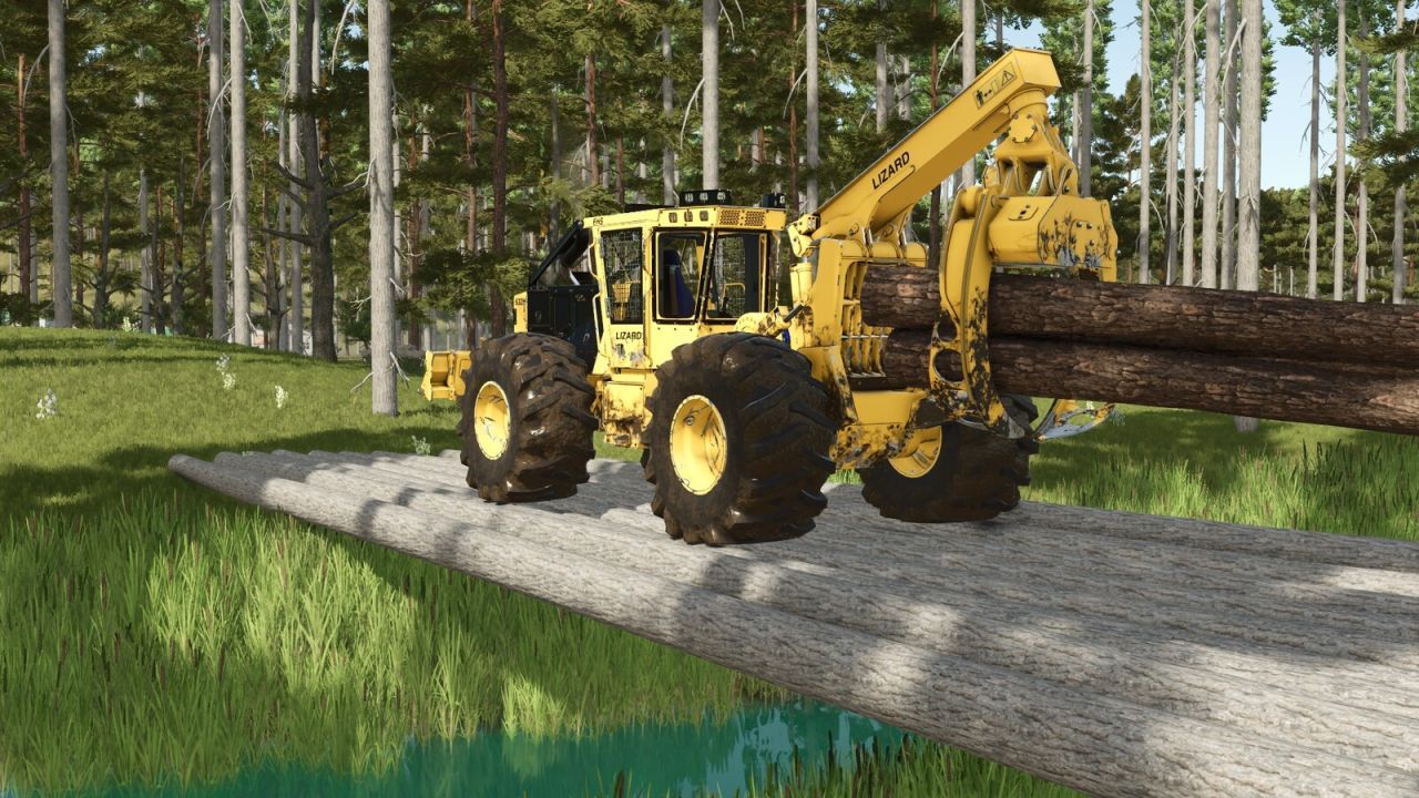 Лісозаготівельний трактор Lizard 632H для Farming Simulator 25