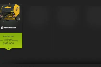 Ефективний Прес-підбирач New Holland ProBelt 165 US/EU для Farming Simulator 25