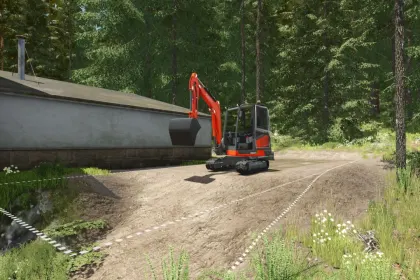 Excavator Kubota KX27 for Farming Simulator 25