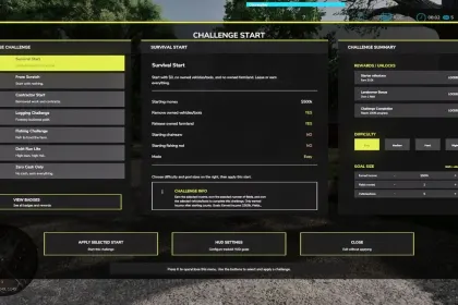 Challenge Start Mod for Farming Simulator 25 — 2