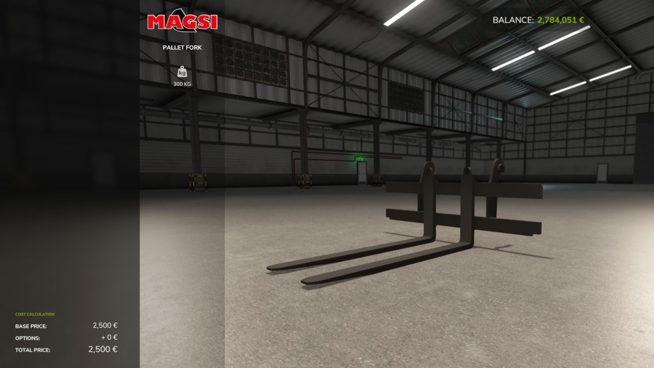Loader Forks Longer and Wider for Farming Simulator 25