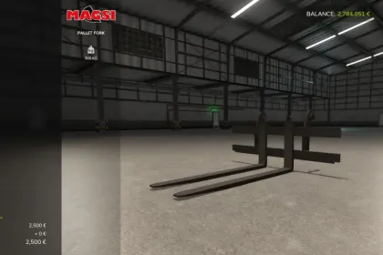 Loader Forks Longer and Wider for Farming Simulator 25 — 3