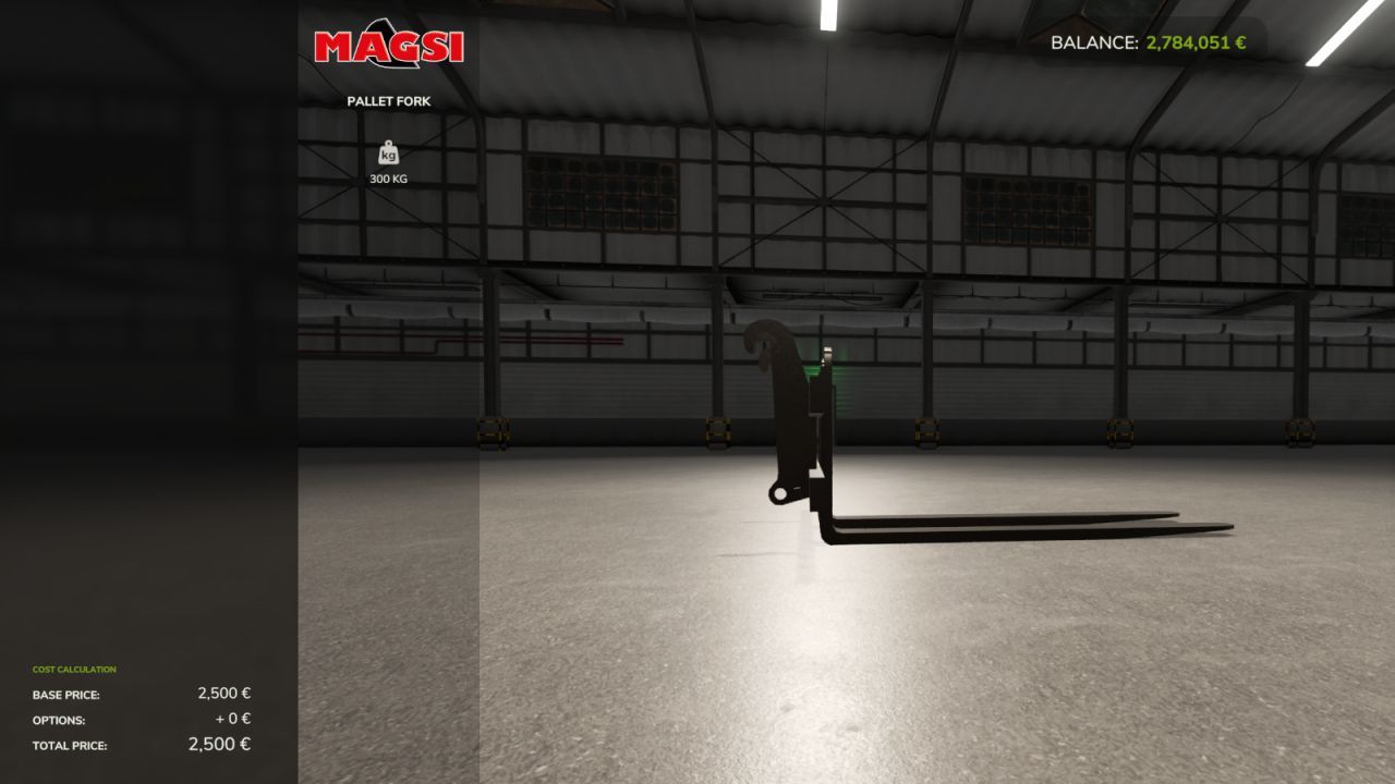 Loader Forks Longer and Wider for Farming Simulator 25