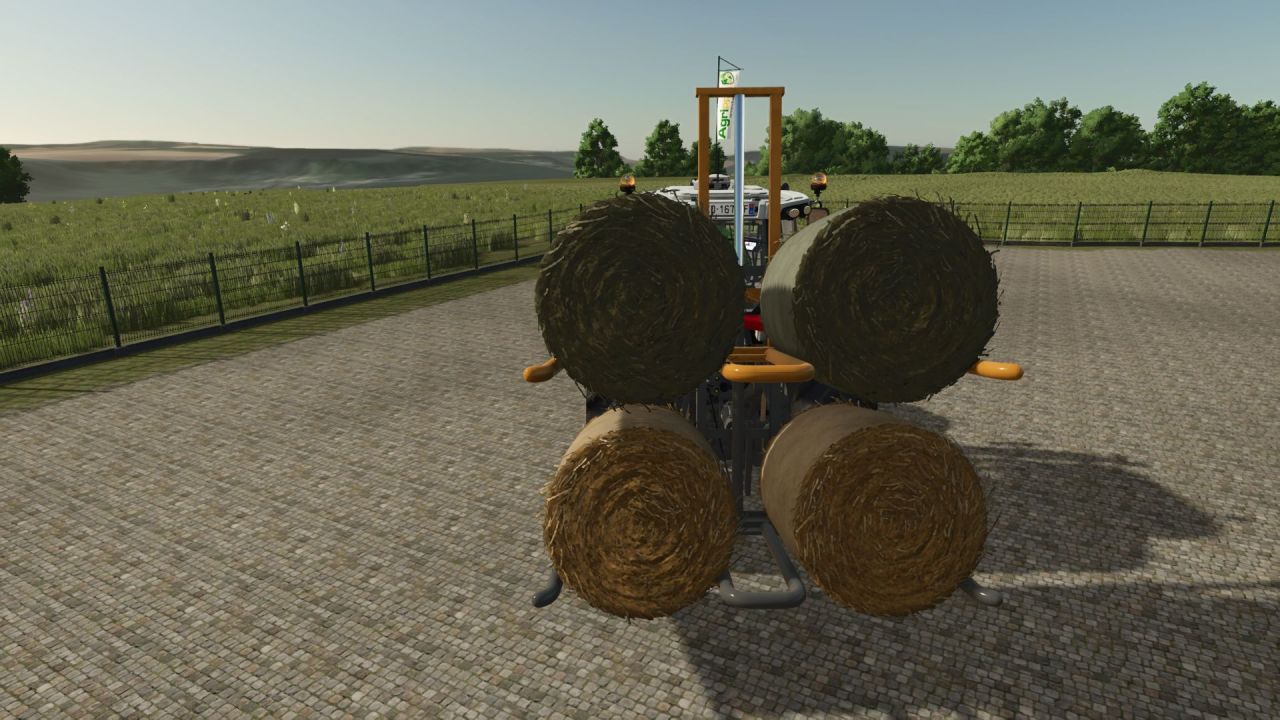 Ефективний Захват MAMMUT Bale Pick для Перевезення 4 Тюків у Farming Simulator 25
