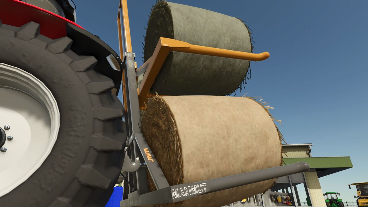 Ефективний Захват MAMMUT Bale Pick для Перевезення 4 Тюків у Farming Simulator 25