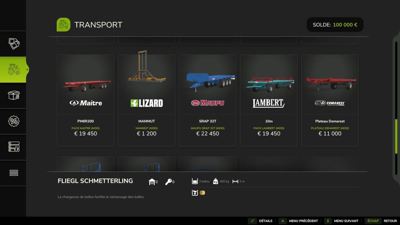 Ефективний Захват MAMMUT Bale Pick для Перевезення 4 Тюків у Farming Simulator 25