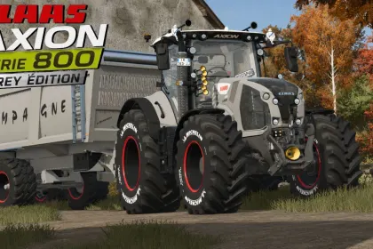 Tractor Claas Axion 870-800 Grey Edition for Farming Simulator 25