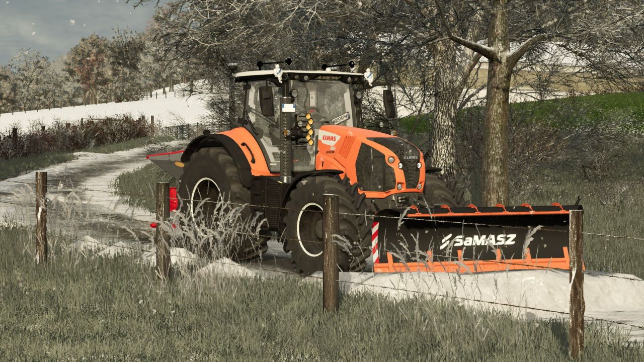 Трактор Claas Axion 870-800 Grey Edition для Farming Simulator 25