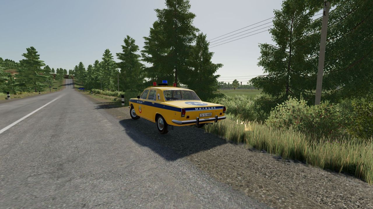 Автомобіль GAZ-24 GAI для Farming Simulator 22