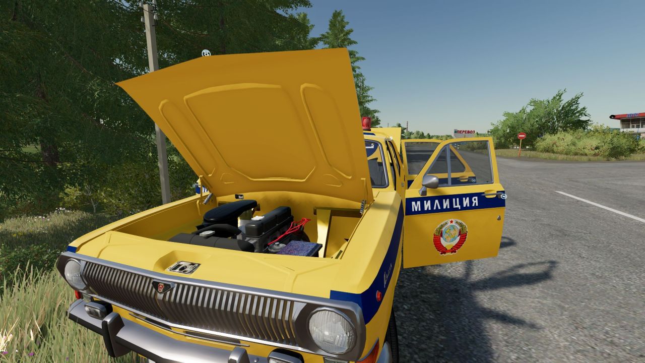 Автомобіль GAZ-24 GAI для Farming Simulator 22