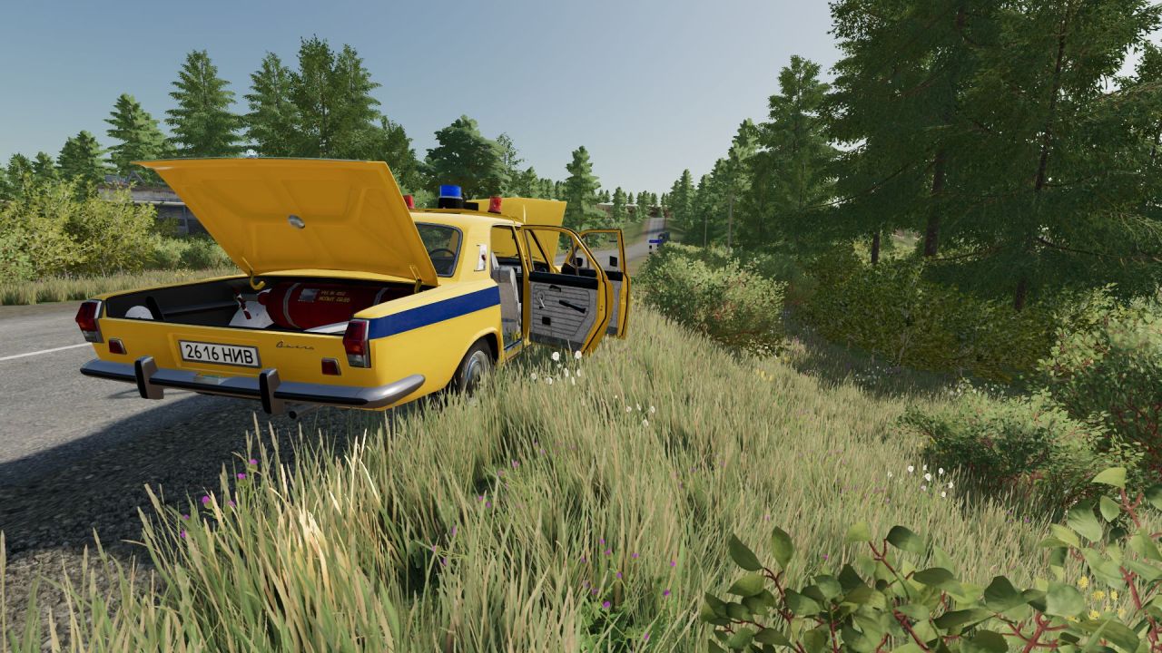 Автомобіль GAZ-24 GAI для Farming Simulator 22