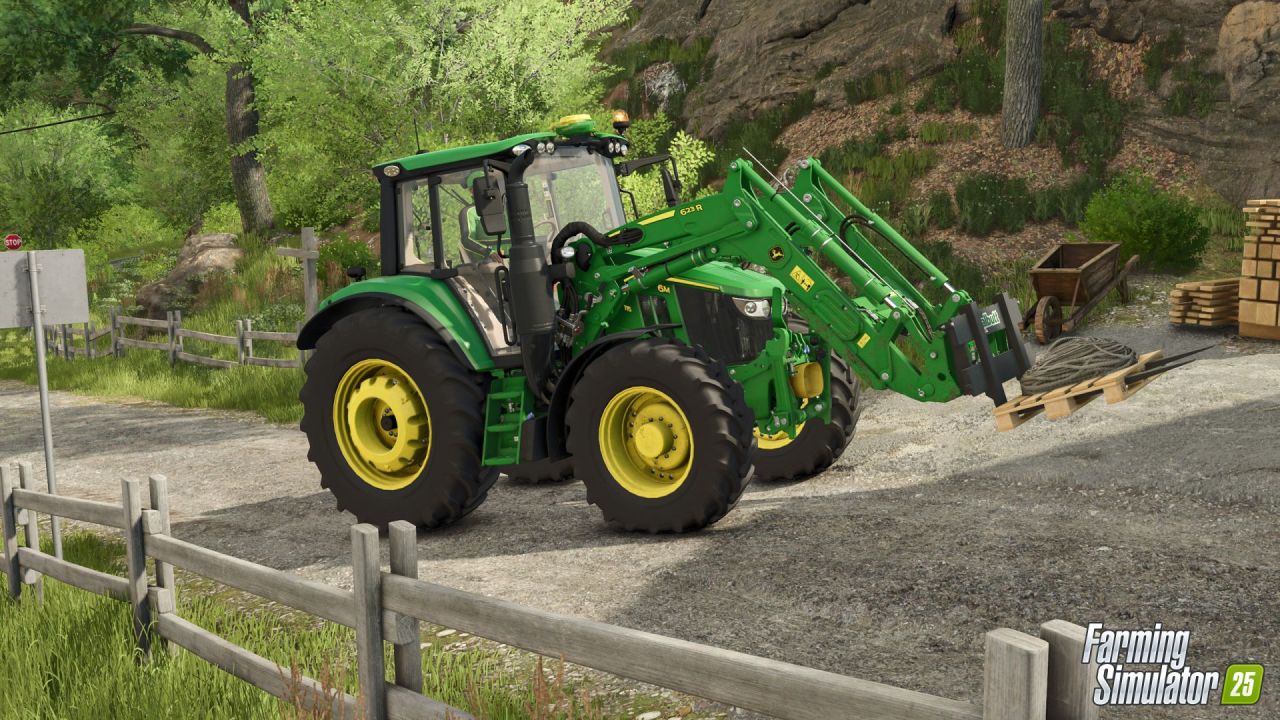 Трактор John Deere 6M Series для Farming Simulator 25