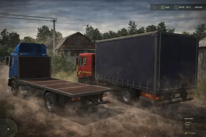 Mod na ciężarówkę MAN 19322 z zasłoną przesuwającą się dla Farming Simulator 25