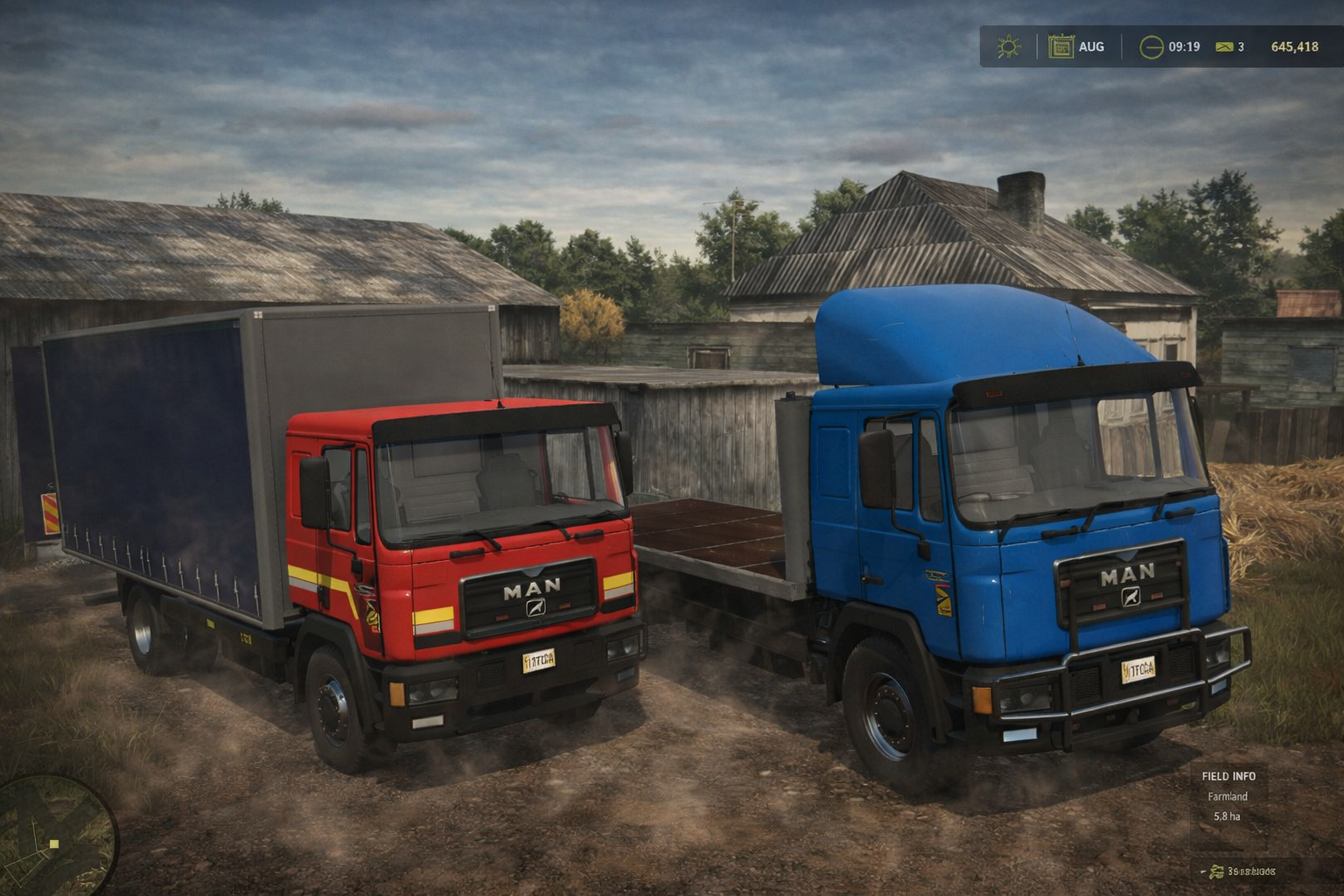 Mod na ciężarówkę MAN 19322 z zasłoną przesuwającą się dla Farming Simulator 25