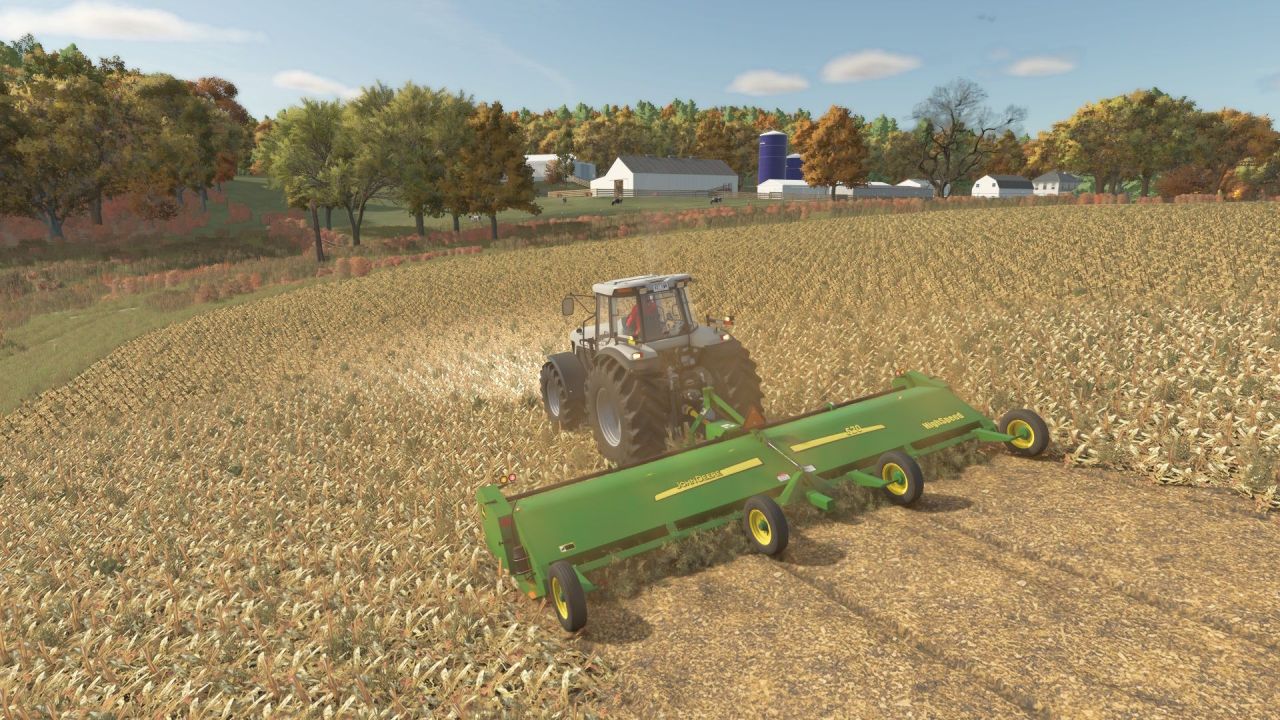 Мульчер John Deere 520 для Farming Simulator 25