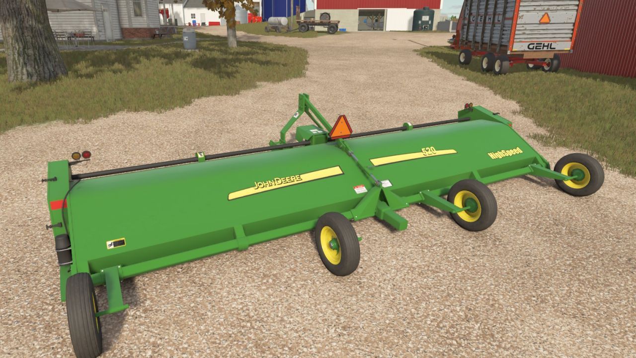 Мульчер John Deere 520 для Farming Simulator 25
