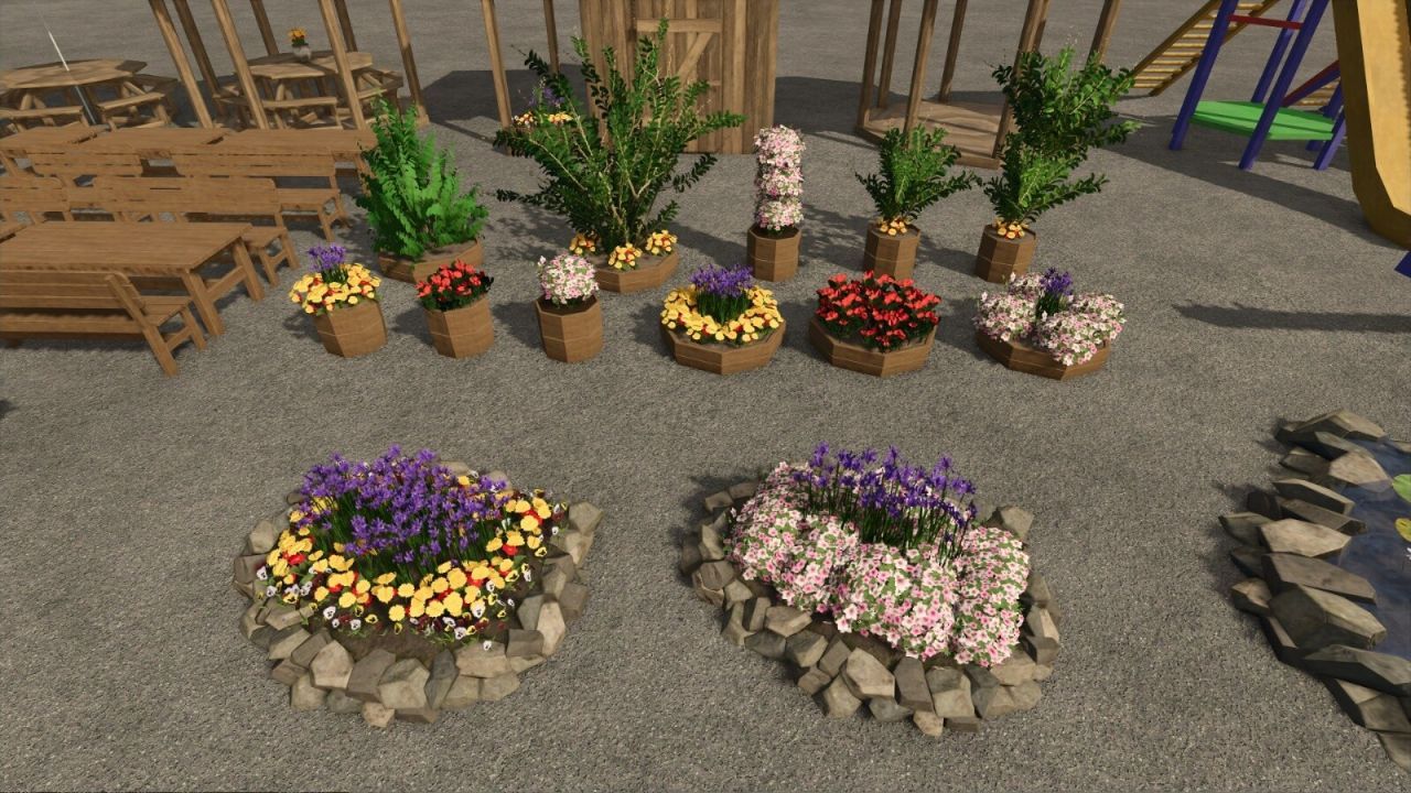 Пакет декорацій для саду для Farming Simulator 25