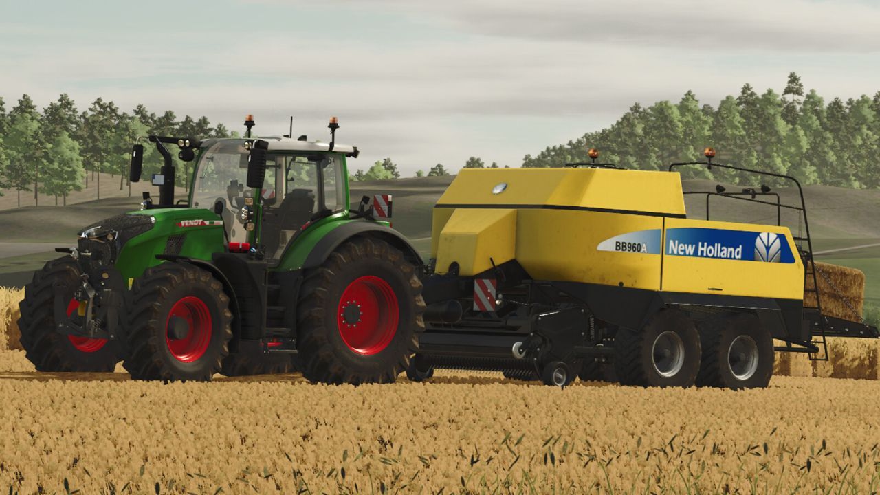 Прес-підбирач New Holland Big Baler 960A для Farming Simulator 25