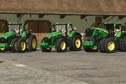 Traktor John Deere 8R High Horsepower für Farming Simulator 25
