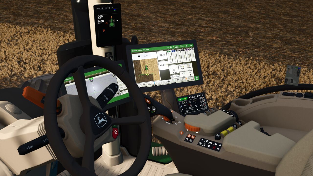 Трактор John Deere 8R High Horsepower для Farming Simulator 25