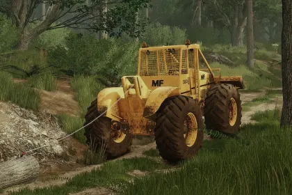 Лісозаготівельний трактор Skidder MF320 для Farming Simulator 25