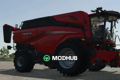 Mod na Nowy Potężny Kombajn CASE IH AF 11 US do FS25 — 2
