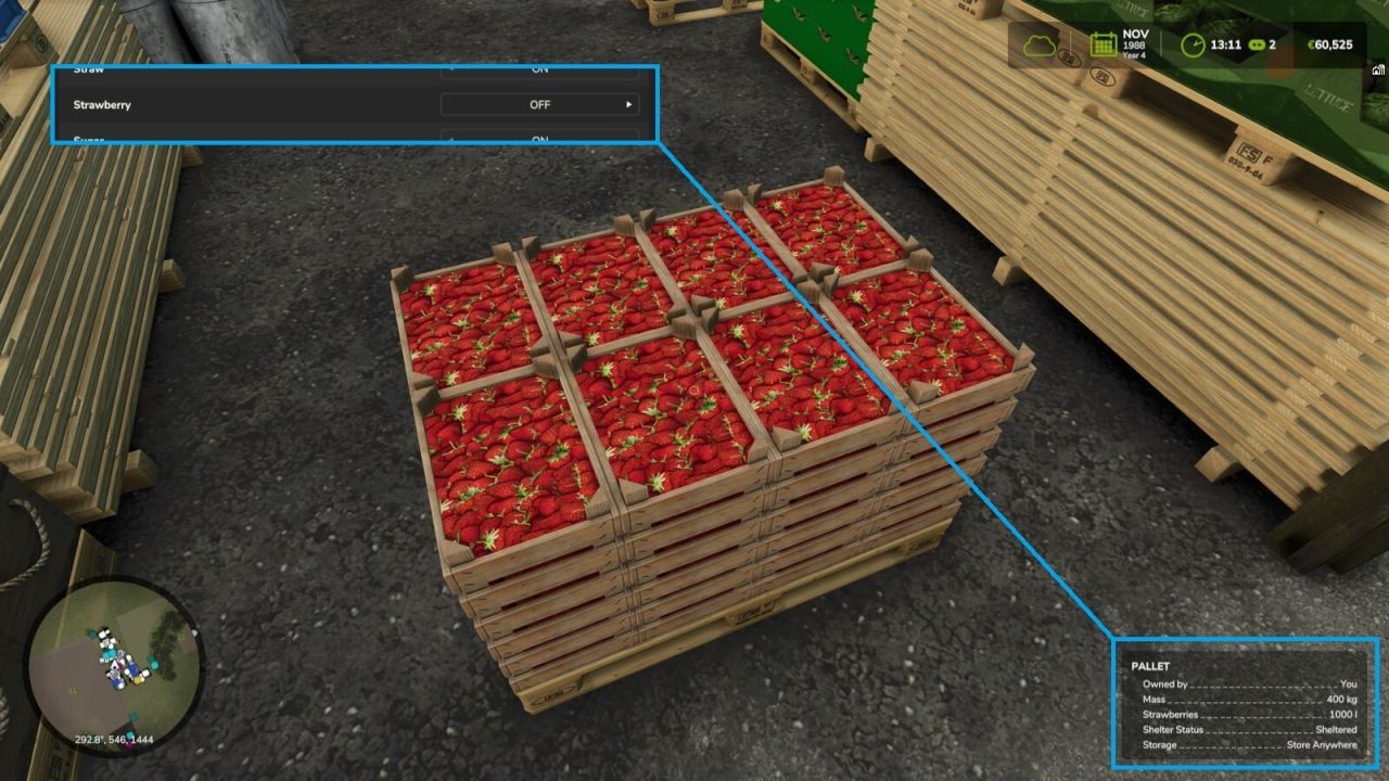 Система деградації палет для Farming Simulator 25