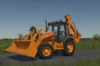 Екскаватор-навантажувач Case 580N & 580 Super N для Farming Simulator 25 — 4