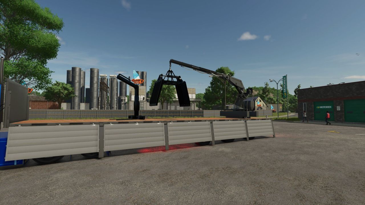 Stenen Trailer with Crane for Farming Simulator 25