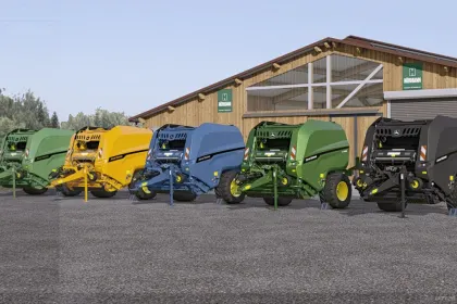 Прес-підбирач John Deere V452R для Farming Simulator 25