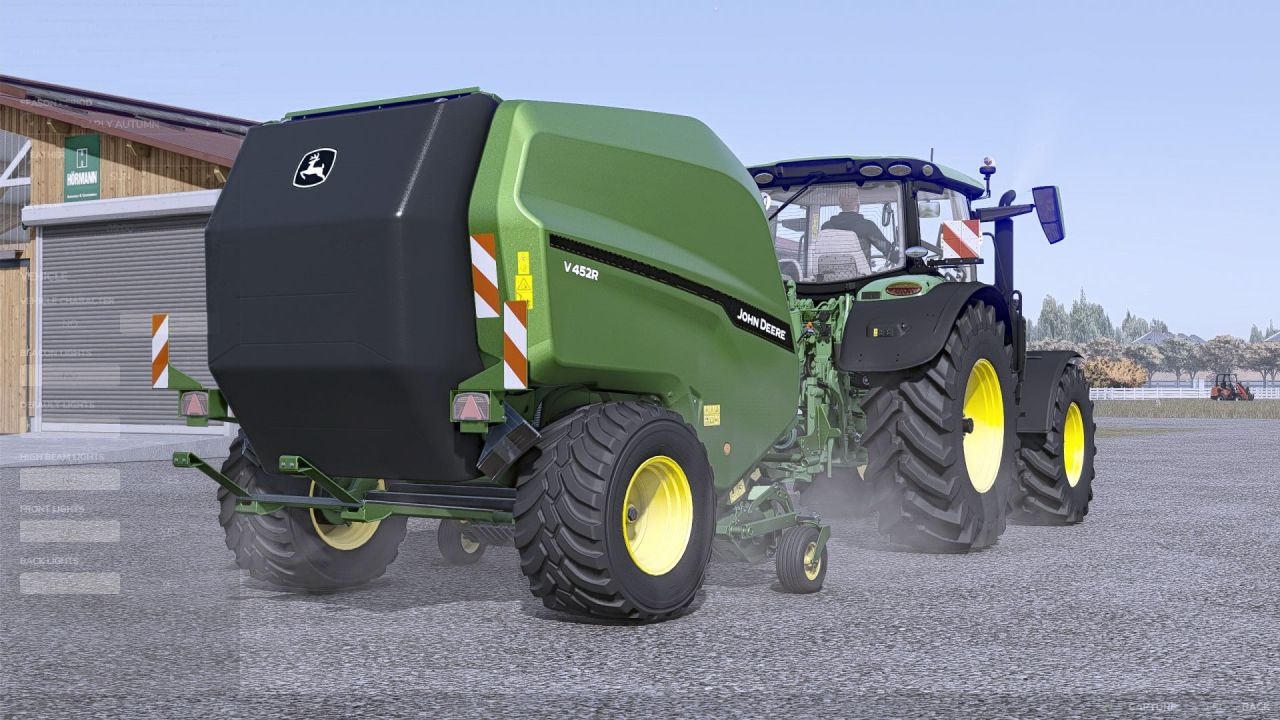 Прес-підбирач John Deere V452R для Farming Simulator 25