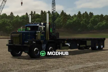Mod für den leistungsstarken Lkw C500 Oilfield Bedtruck für FS25 (mit Winde und IC)