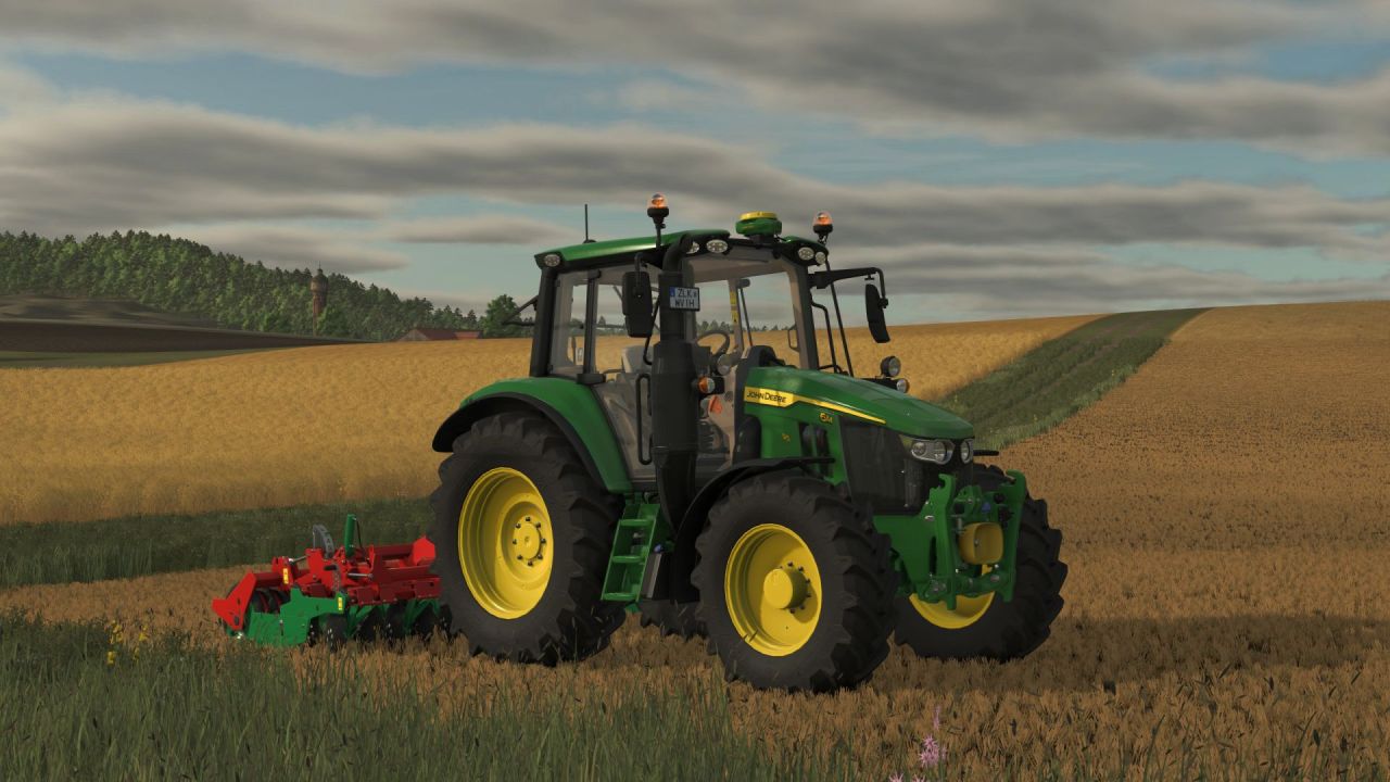Трактор John Deere 6M Series для Farming Simulator 25