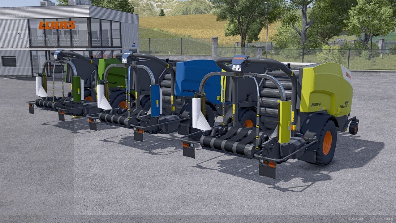 Прес-підбирач Claas Rollant 455 Uniwrap для Farming Simulator 25