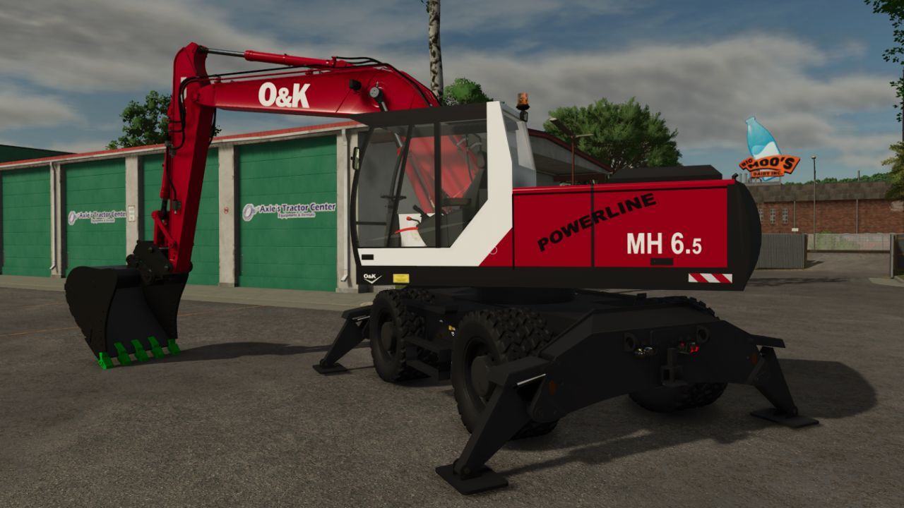 Legendärer Bagger O&K MH65 65 für Farming Simulator 25 — Stil und Einstellungen