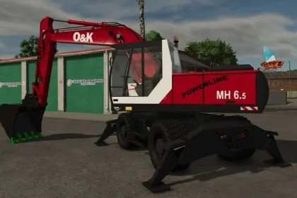 Легендарний Екскаватор O&K MH6.5 6.5 для Farming Simulator 25 — Стиль і Налаштування