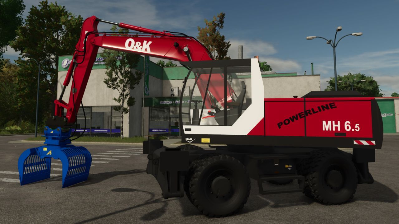 Legendärer Bagger O&K MH65 65 für Farming Simulator 25 — Stil und Einstellungen