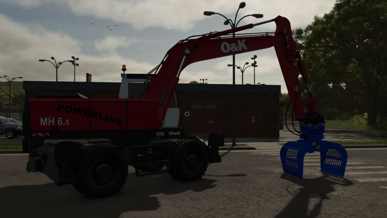 Legendärer Bagger O&K MH65 65 für Farming Simulator 25 — Stil und Einstellungen