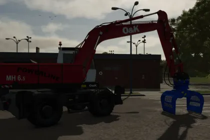 Легендарний Екскаватор O&K MH6.5 6.5 для Farming Simulator 25 — Стиль і Налаштування