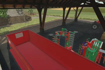 Великий Ангар Big Storage Shed для Зберігання Техніки у Farming Simulator 25 — 3