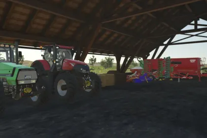 Великий Ангар Big Storage Shed для Зберігання Техніки у Farming Simulator 25 — 5