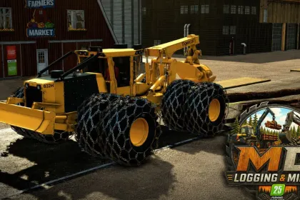 Лісозаготівельний трактор Tigercat 632H для Farming Simulator 25