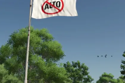 "No Alto" Platzierbare Flagge für Farming Simulator 25