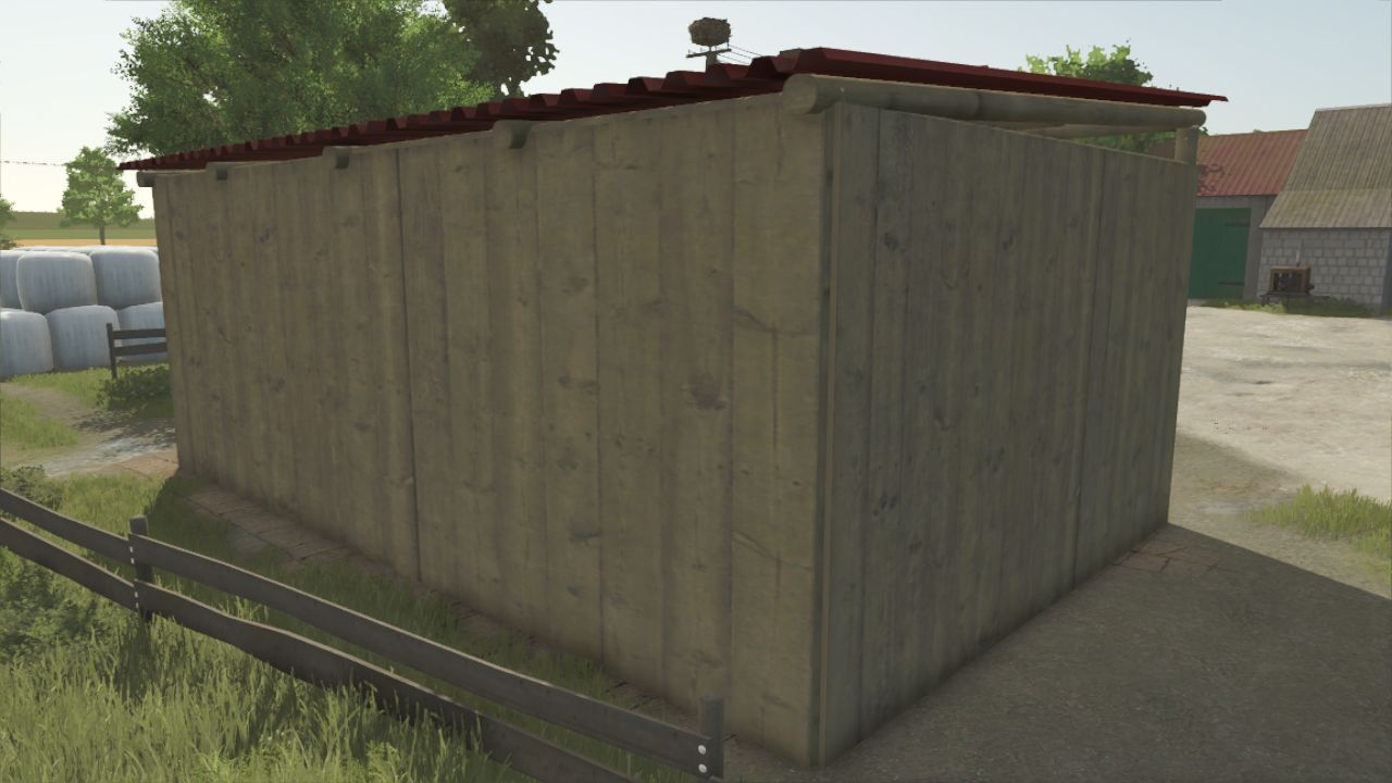 Originaler Zwei-Bay-Shed für Maschinen in Farming Simulator 25