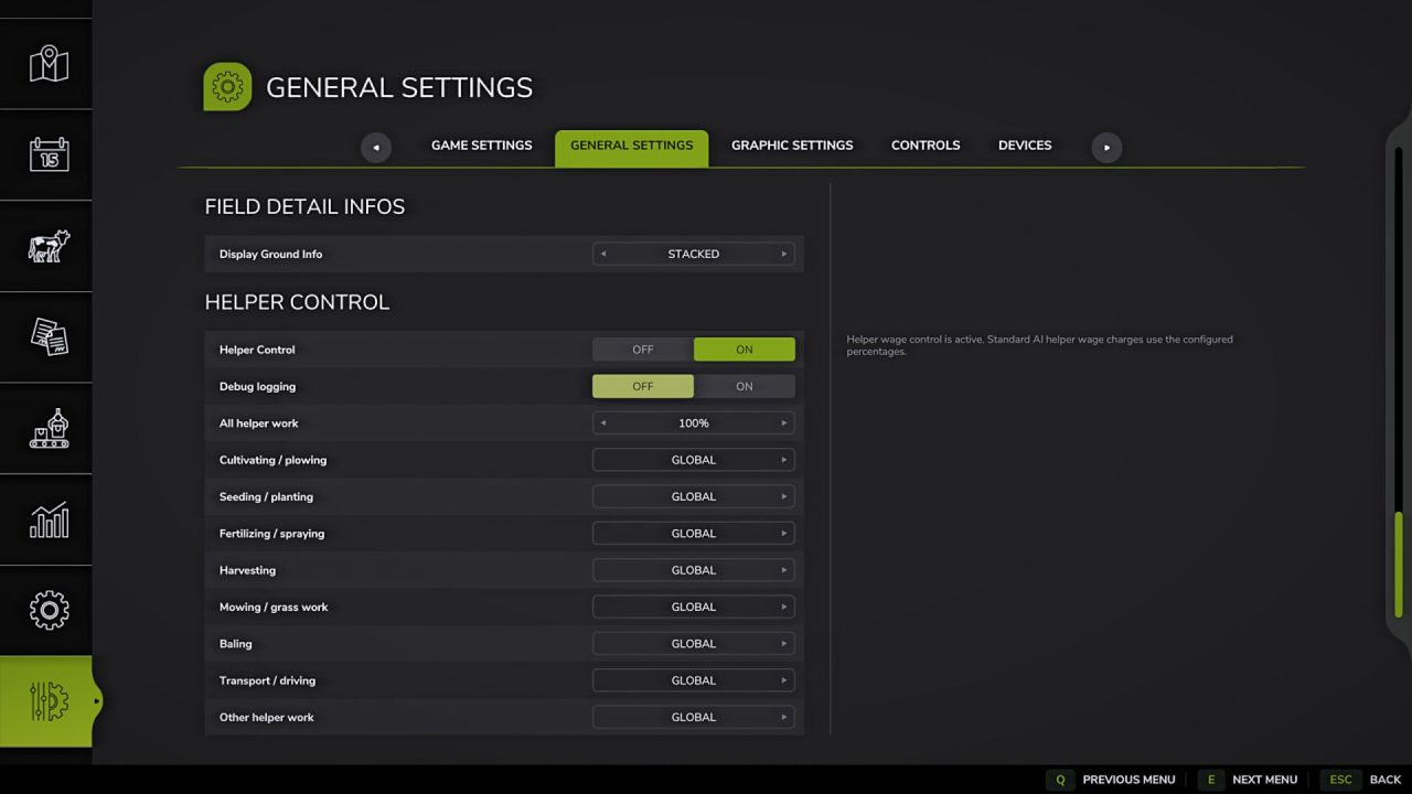 Farming Simulator 25 için Helper Script Kontrolü