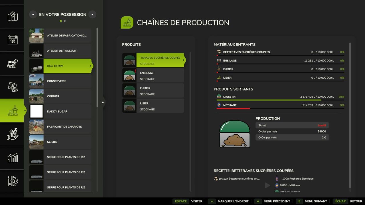 Пакет Industrial BGA метан 10МВт для Farming Simulator 25