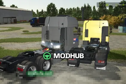 Мод на Автомобілі DAF XF FTS 6×2 & FTT 6×4 для Фермер Симулятор 25 — 2